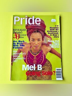 Vintage 90s Mel B Scary Spice Girls UK Pride Magazine June 1998 Issue